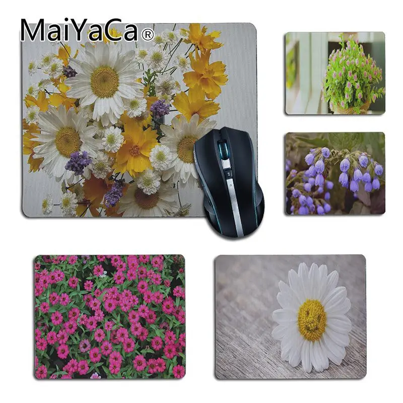 

Удобный небольшой коврик для мыши MaiYaCa с маленькими цветами, игровой коврик для мыши, ПК, дешевые изображения, пользовательский коврик для м...