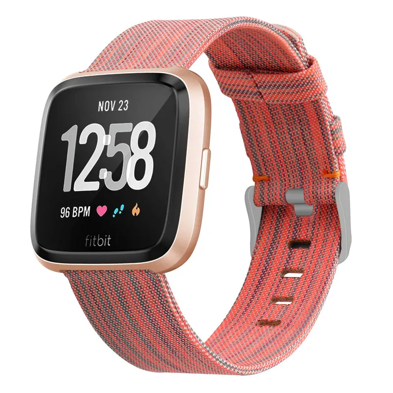 6 Fitbit Versa, ремешок для Fitbit Versa, 2 ремешка, браслет, холст, дышащий, сменный Браслет для Fitbit Versa Lite 64001 - Цвет ремешка: 6