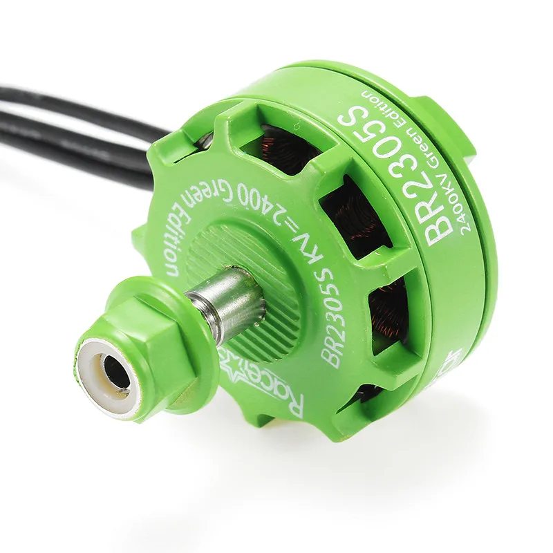 Racerstar 2305 BR2305S Green Edition 2400KV 2-5S бесщеточный мотор зеленый для X210 X220 250 300 Гоночная рама