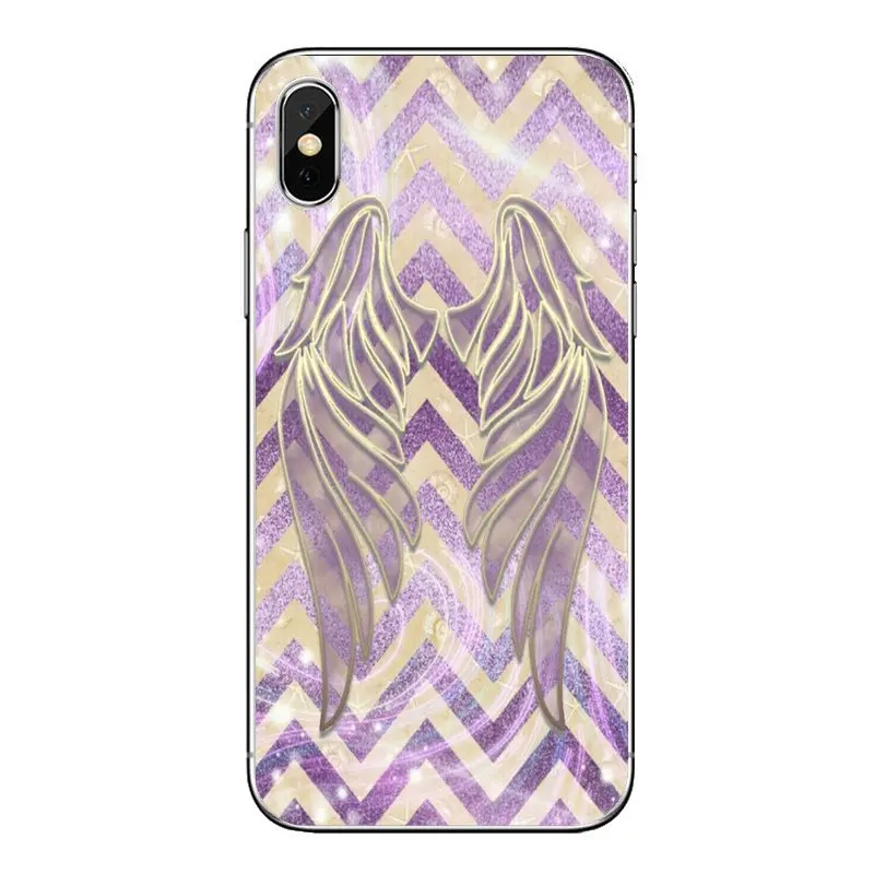 Прозрачный мягкий чехол для Motorola Moto X4 E4 E5 G5 G5S G6 Z Z3 G3 C Play Plus Pastel Angel Wing Pattern Art |