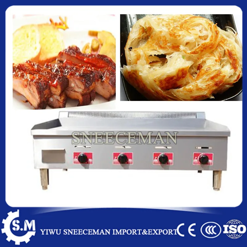 

Commercial gas griddle grill flat plate teppanyaki griddle machine