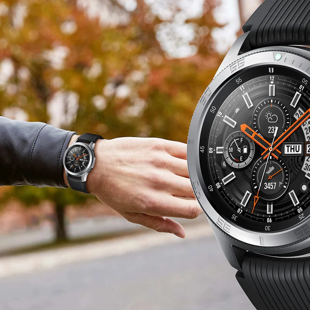 15 стилей 46 мм кольцо-ободок для часов samsung Galaxy watch для samsung gear S3 кольцо-ободок клейкое покрытие против царапин светящееся