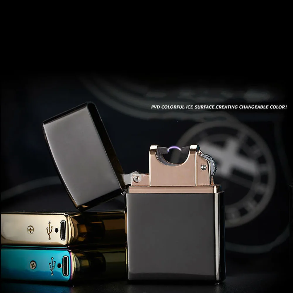 Горячая Распродажа высококачественные ветрозащитные USB зажигалки с