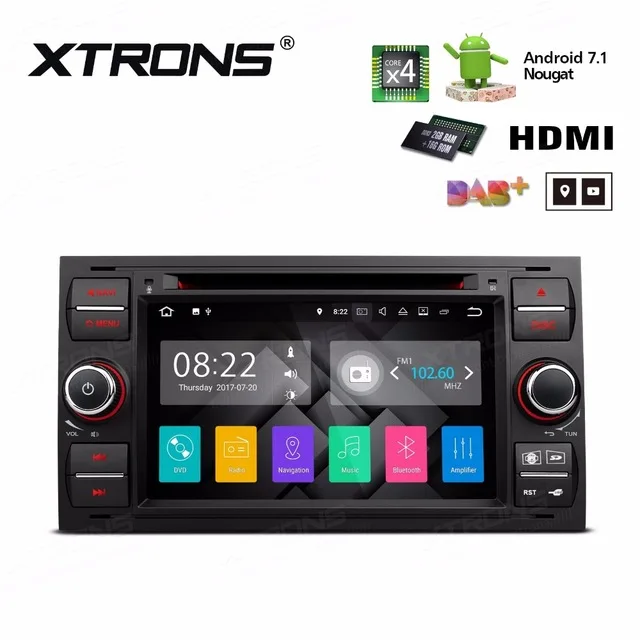7 &quotAndroid 1 OS автомобильный DVD для Ford Focus II 2005 2007 &amp C Max S 2006 2011 Connect 2009 с 2 Гб