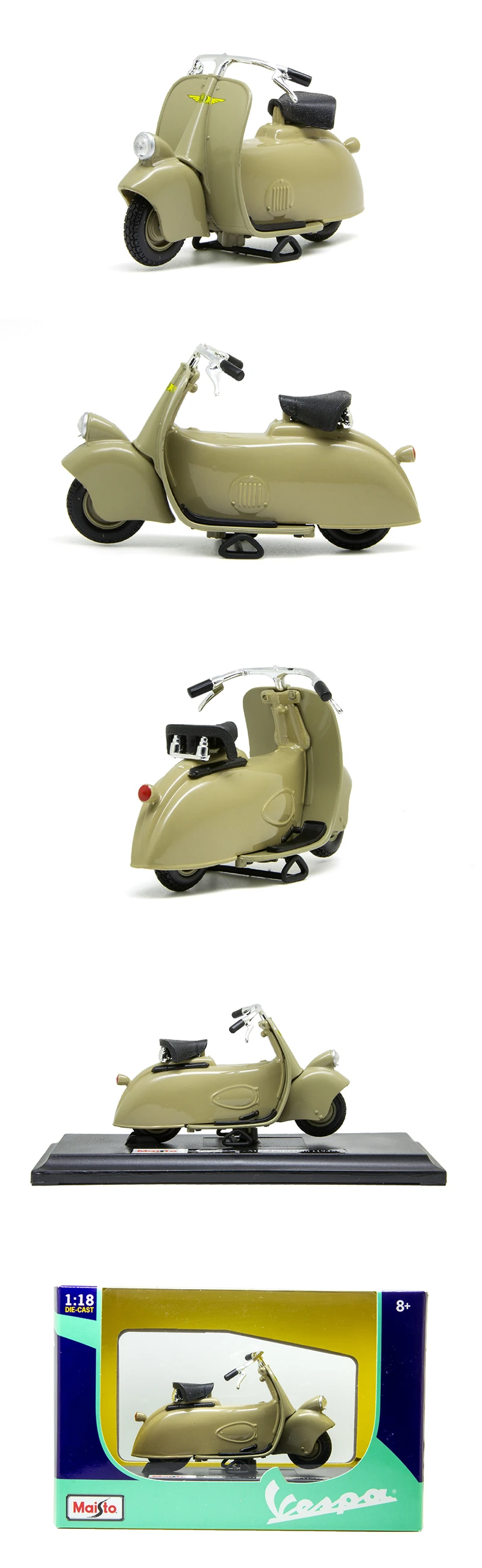 Maisto Vespa piaggio 1945 MP5 паперино 1:18 мото модели модель велосипеда база Мотоцикл Модели Diecast детская игрушка для подарка коллекции