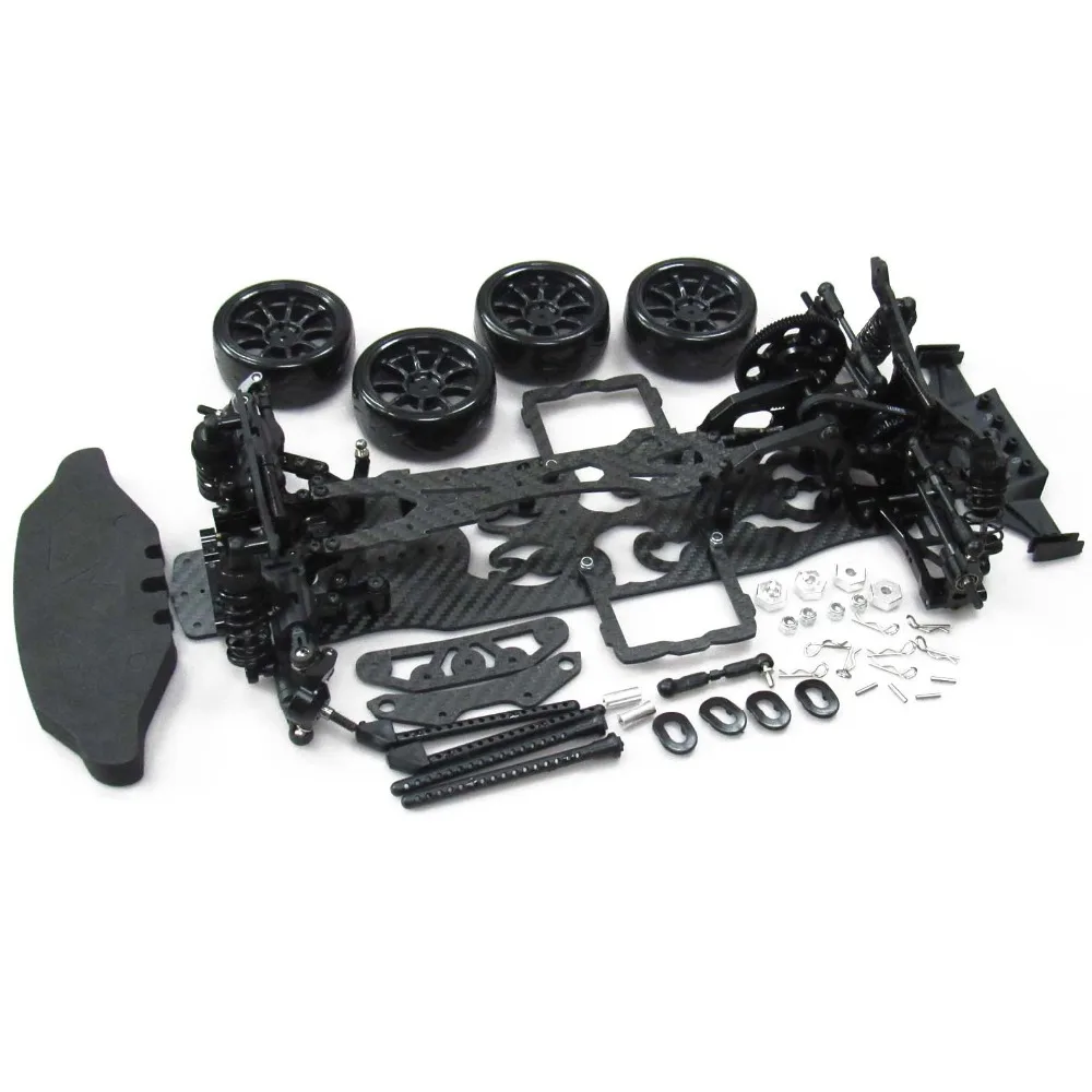 OEM 1/10 сплав и карбон SAKURA D4 RWD Дрифт гоночный автомобиль Шасси Рама кузова Комплект# KIT-D4RWD