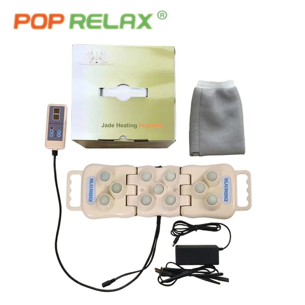 POP RELAX 11 шары натуральный нефритовый ролик массажер проектор светодиодный фотон