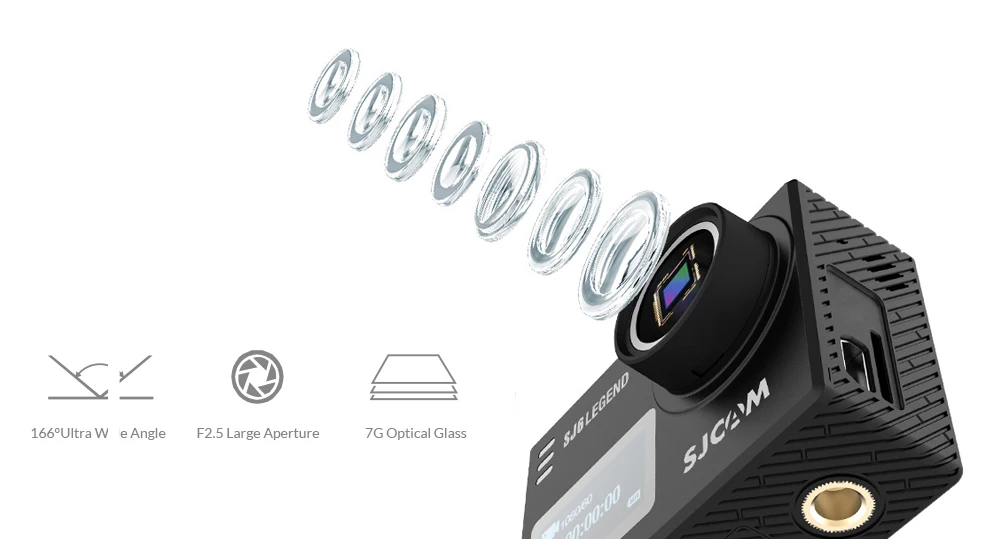 SJCAM SJ6 Legend 4K 24fps Ultra HD Notavek 96660 Водонепроницаемая экшн-Камера 2," с сенсорным экраном и дистанционным управлением wifi RAW Sports DV