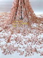 5yardsbag 8 color sequined embroidery fashion maple leaf pattern french fabric used for wedding dress fashion stage jl57