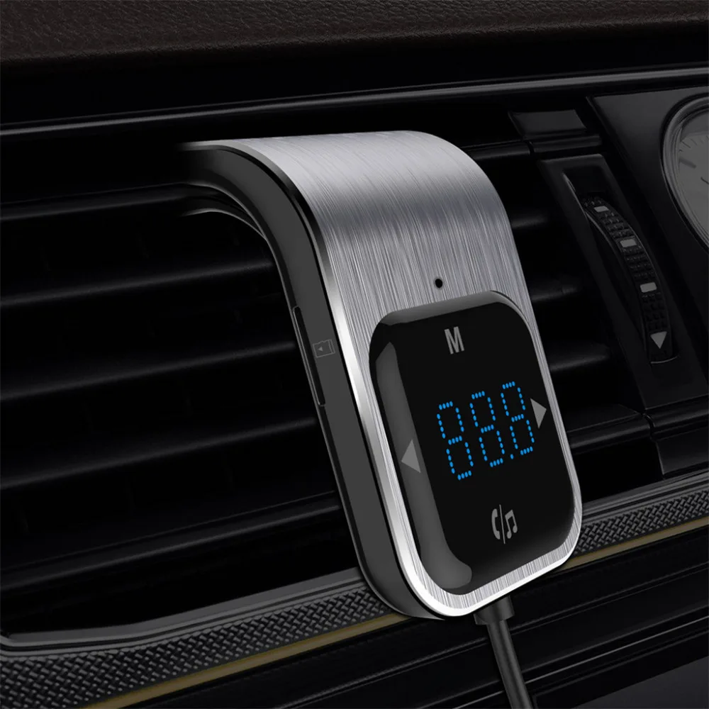 FM Transmitter Bluetooth Car Wirless Radio Adapter MP3 Player Modulator with Hands-free Speaking Dual USB Fast Charger #L | Автомобили и