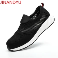 summer breathable loafers work safety shoes men safety sneakers puncture proof work shoes women men safety steel toe boots