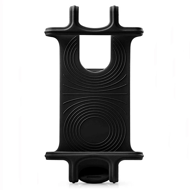 Black Untoom велосипедный держатель для телефона для iPhone X Xs Max 8 samsung S8 S7 силиконовый велосипедный руль для коляски крепление для 4-6 дюймов мобильного телефона - Цвет: Black