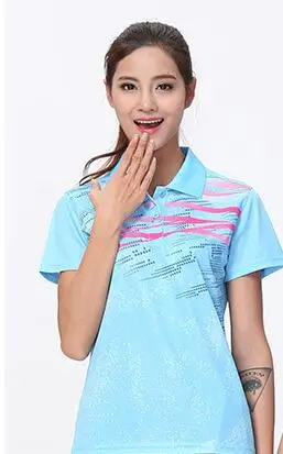 women sky blue shirt Бадминтон футболка, Волан трикотаж, настольный теннис рубашки, теннис рубашка мужская, пинг-понг футболка, верхние части одежды zumaba женщин, masculino Mujer - Цвет: women sky blue shirt