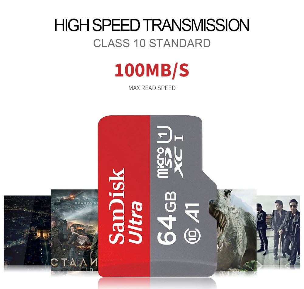 SanDisk оригинальные карты памяти 32 GB 16 micro sd 400 256 200 128 64 microsd C10 U1 TF usb флэш памяти|Карты