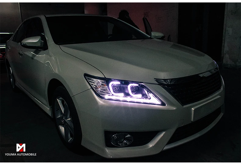 Автомобильный Стайлинг для Toyota Camry фары 2012- светодиодная фара дальнего света Camry LED DRL Объектив Двойной Луч H7 спрятал bi Xenon объектива