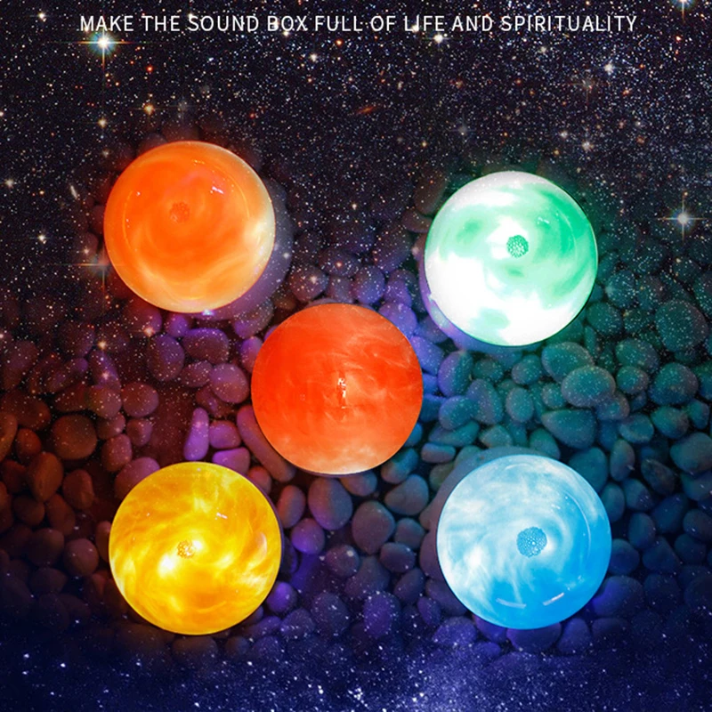 Новинка Ночной светильник с изображением планеты Bluetooth динамик музыкальная