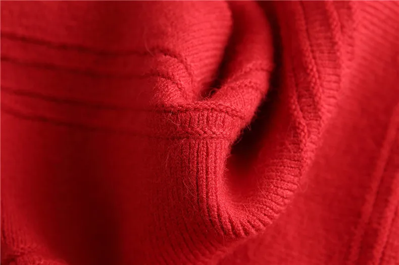 Осень зима платье высокого качества женские шерстяные вязаные свитер Милый