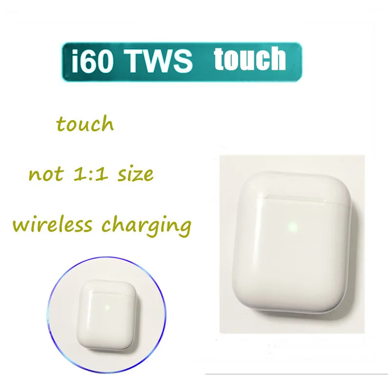 Беспроводные Bluetooth наушники i60 TWS спортивные Pk i30 i50 i80 i90 i100 tws для телефонов apple xiaomi |