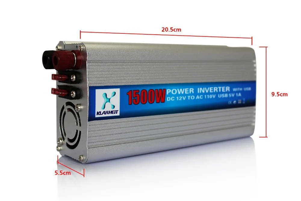 1500W Car Power Inverter Modified Sine Wave USB DC 12V to AC 110V Converter Auto Adapter Charger Transformer |