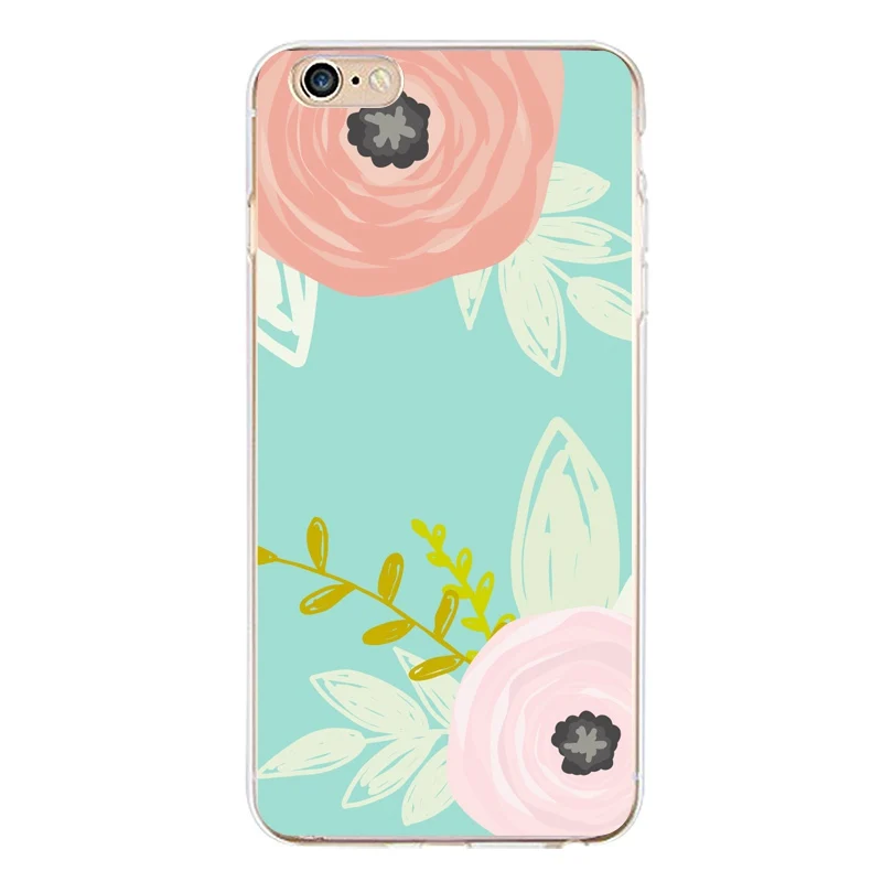 Giraffe Soft Clear TPU Phone Case For iPhone 4/4s 5 5s 6 6plus 7 8plus x Silicone Flora Bear Print CoverFree Shipping | Мобильные