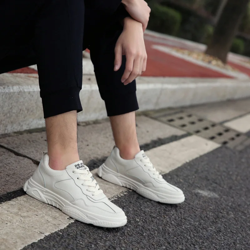 Summer New Mens Shoes Casual Men Sneakers Fashion Vulcanized Lace Up White Hip Hop Male Adult | Обувь