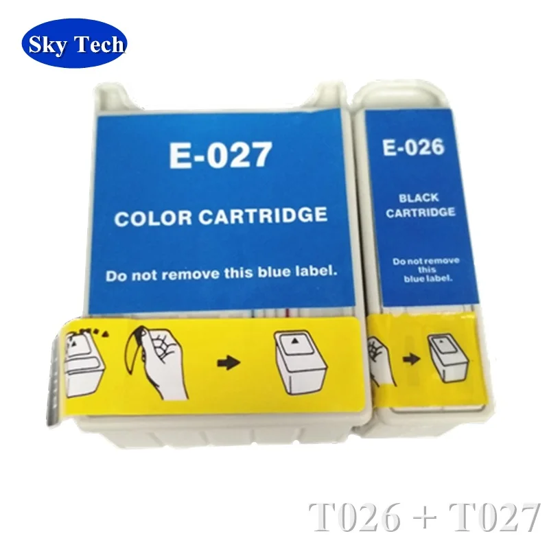 Качественный совместимый чернильный картридж для Epson T026 T027 принтера Stylus Photo 810 820