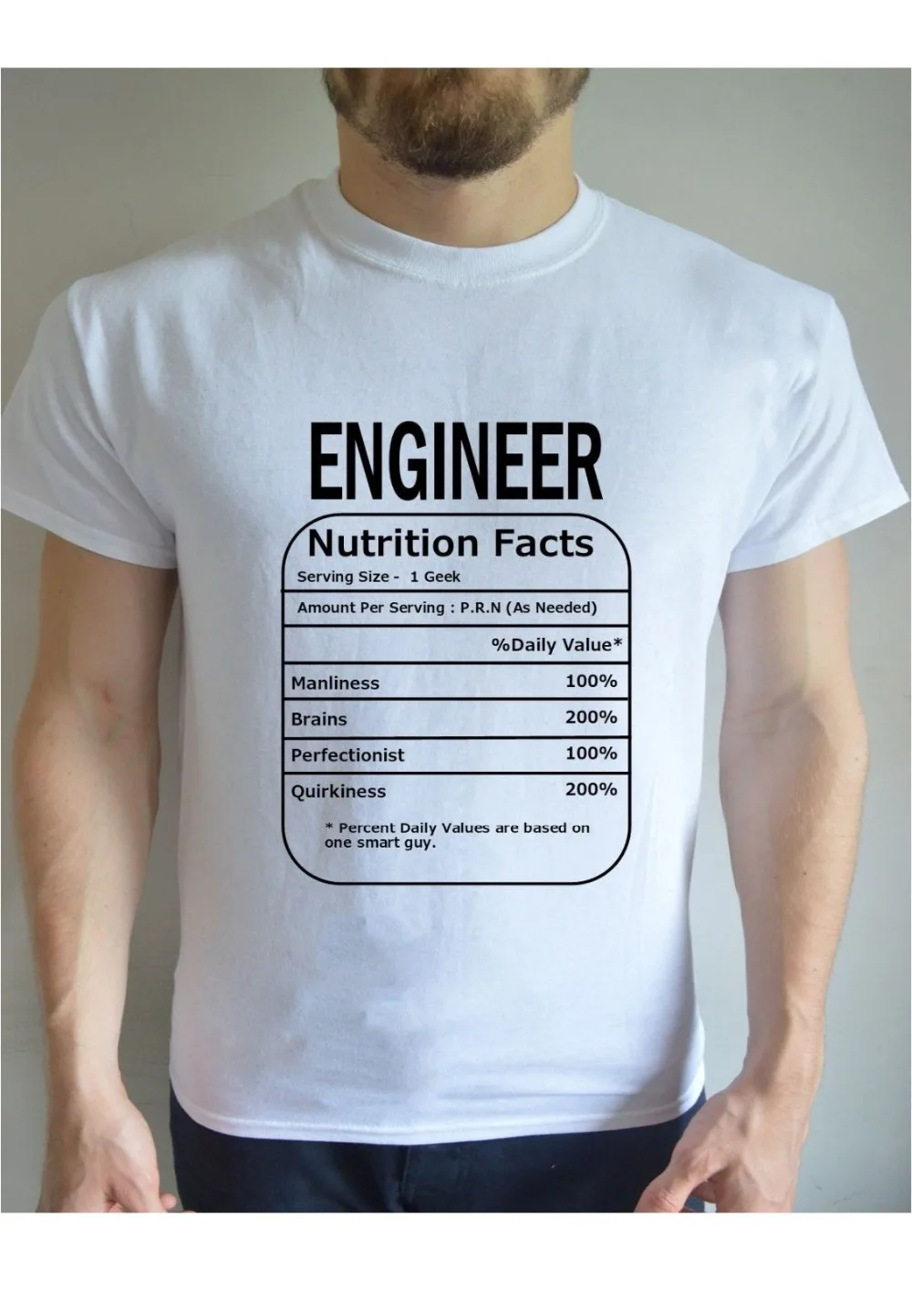 

New 2019 Fashion 100% Cotton for Man Engineer Nutrition Funny Printed Vintage Gift Present Men Design Your Own T Shirts