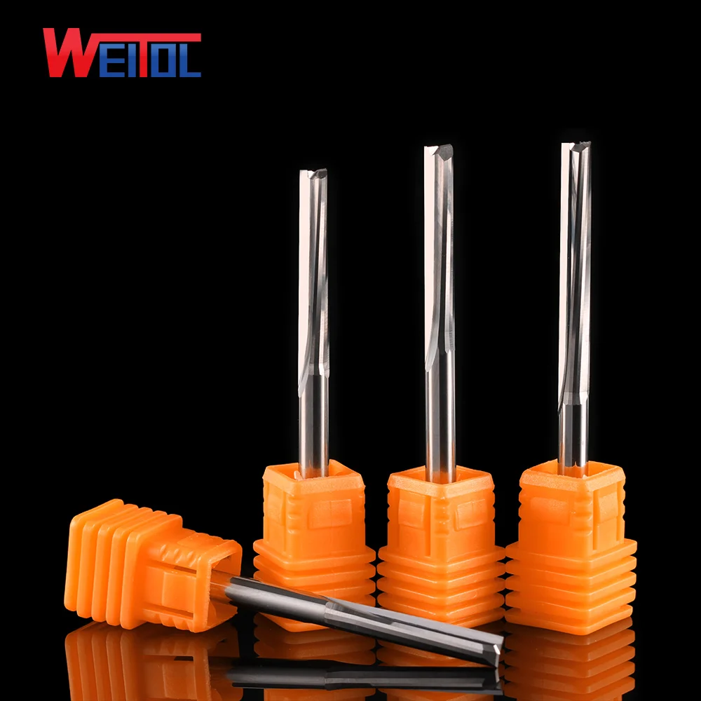 

Weitol 5A series 4mm two flutes straight milling cutter tungsten carbide double flutes end mills CNC engraving tools