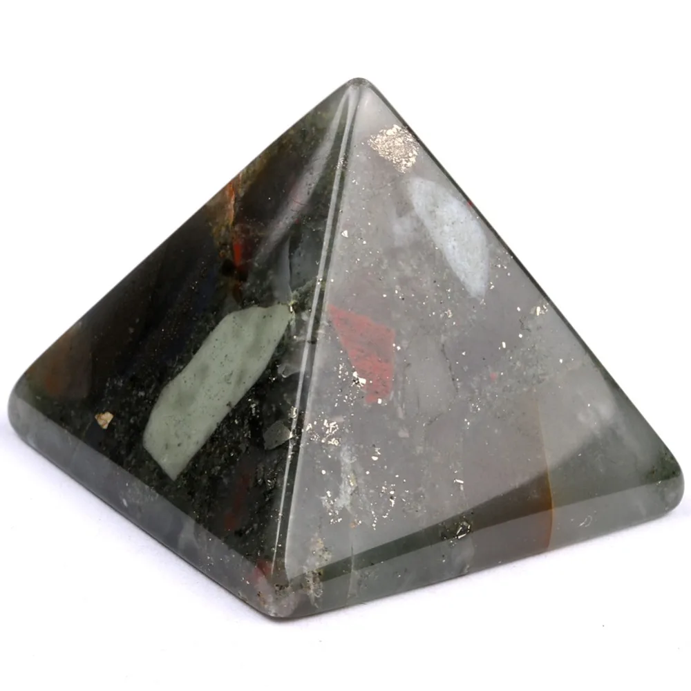 Натуральный тонущий Африканский кровяной камень полудрагоценный пирамидальная