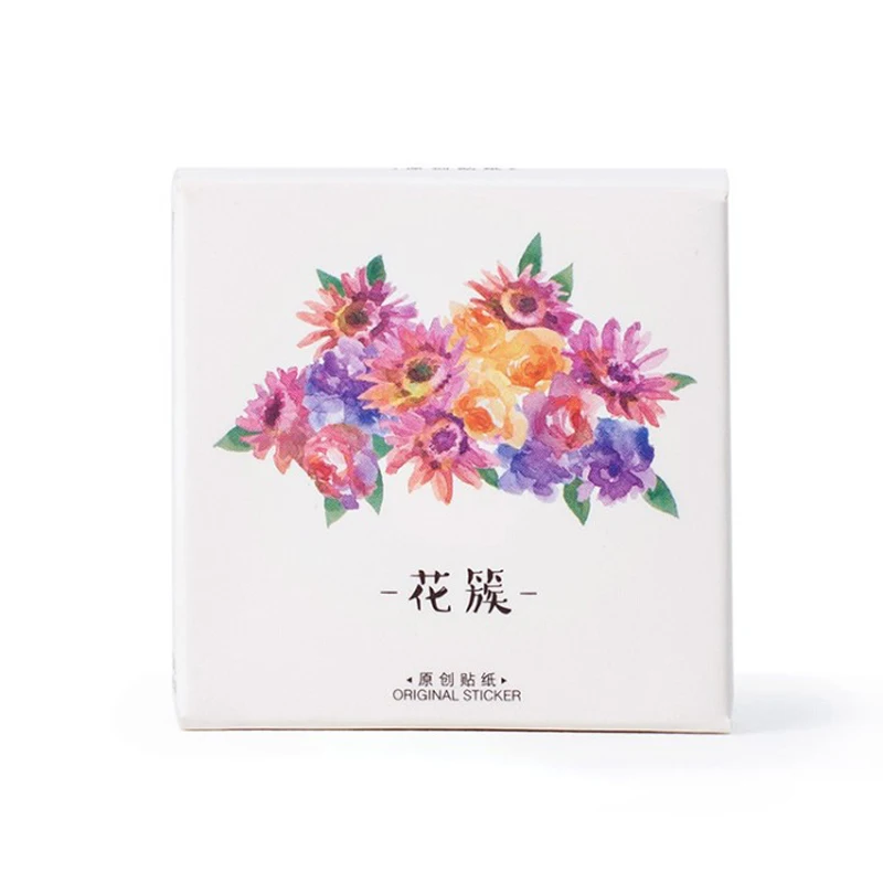 

45 pcs/pack Blooming Flower Decorative Stickers Adhesive Stickers DIY Decoration Craft Scrapbooking Stickers Gift Stationery