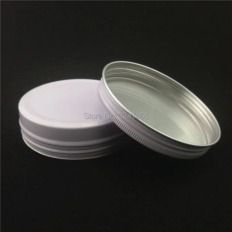 100 мл/г круглые алюминиевые Белые контейнеры для макияжа металлический жестяной