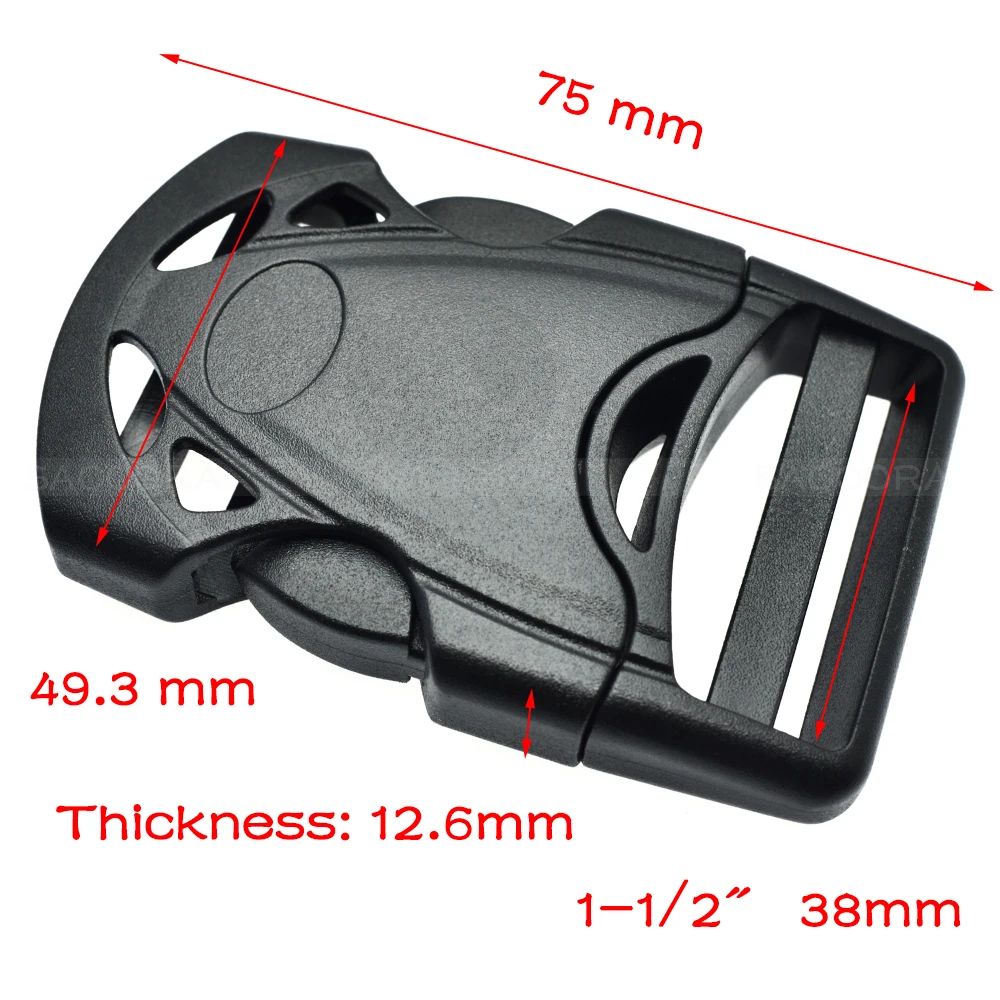 

Plastic Side Release Buckles Dual Adjustable Webbing 20mm 25mm 32mm 38mm For Tactical Backpack Casual Bags Outdoor sports bag
