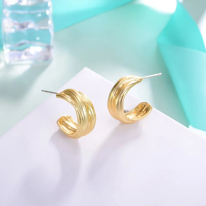 Small Circle Hoop Earrings For Women Retro New Alloy Round Earring Fashion Party Ear Jewelry boucle d'oreille femme 2020 | Украшения и
