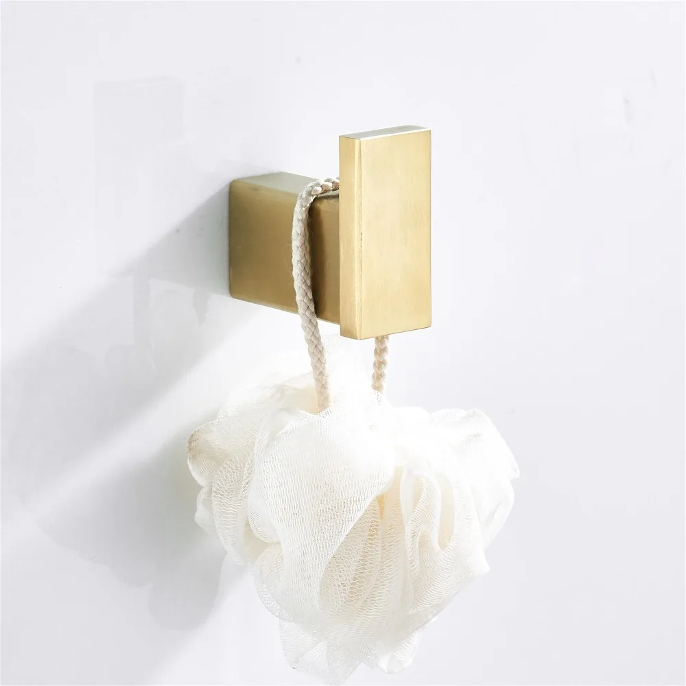 

Bathroom Accessories,SUS 304 Materialb Brushed Gold Robe Hook &Wall Hook &Clothes Hanger & Towel&Coat Hooks Hardware Set
