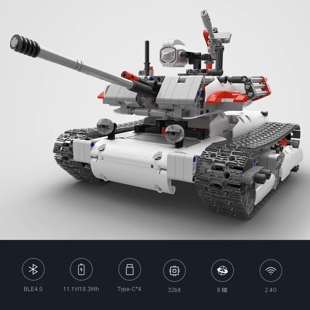 Xiaomi Mitu умный робот танк Mecha гусеничная База Bluetooth Мобильный пульт дистанционного управления Mitu строительные блоки РОБОТ гусеничный Танк версия