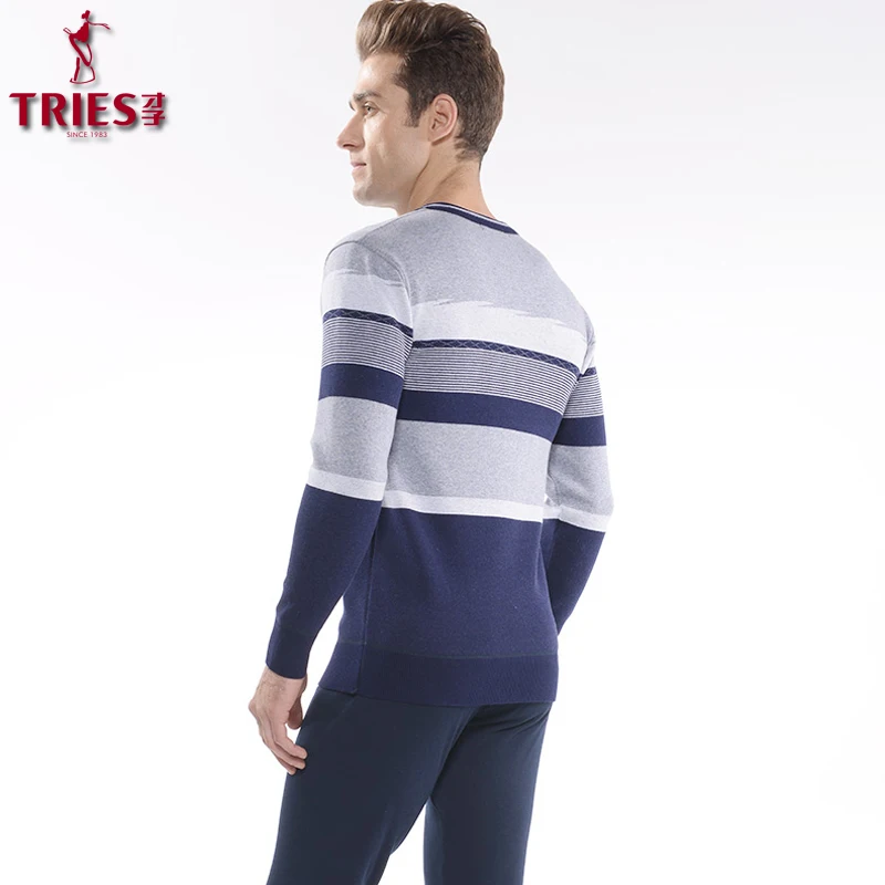 Мужское термобелье TRIES теплое зимнее с длинным рукавом большие размеры L XXXL