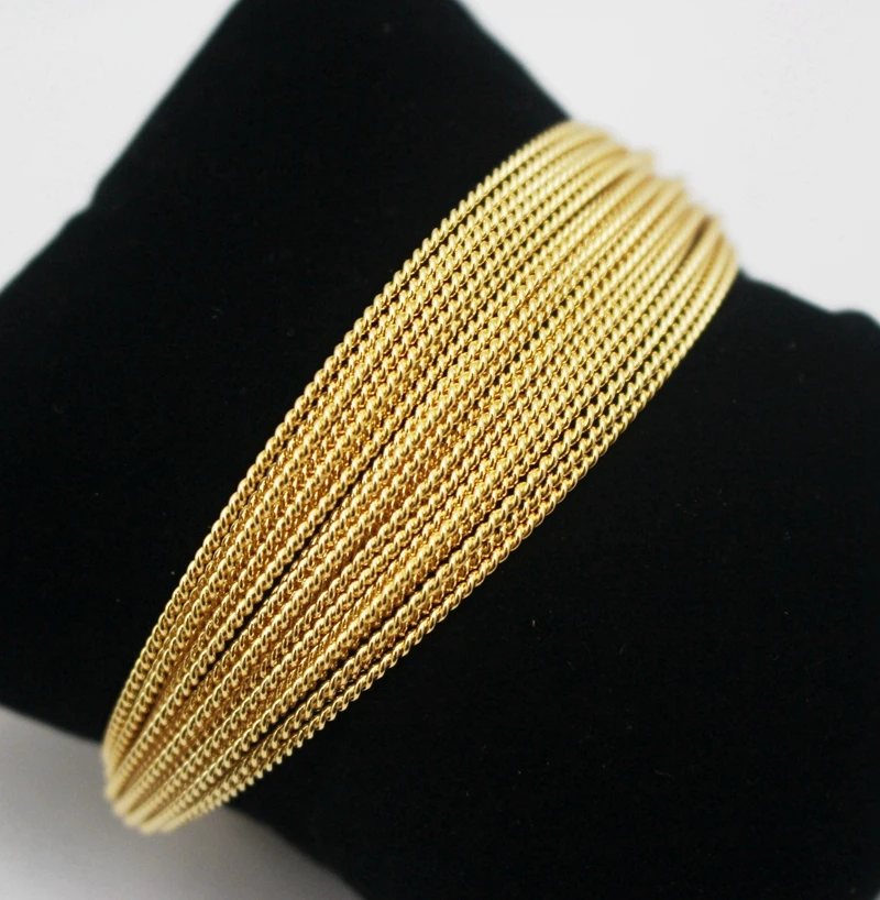 Модный браслет из нержавеющей стали Indian Jewelry золотого цвета для женщин и девочек, подарок, открывающийся манжет.