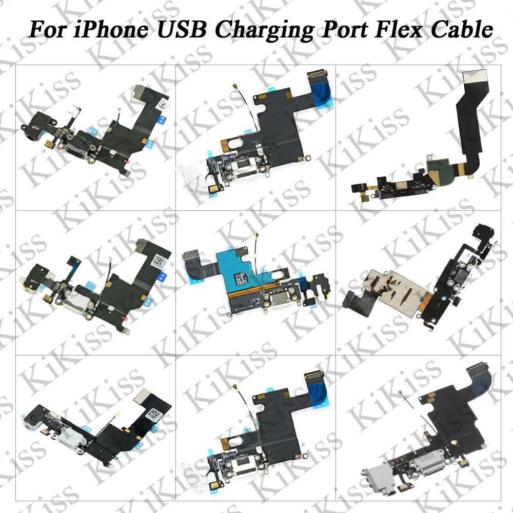 KiKiss для iPhone 4 5 5S 5C SE 7 Plus 8 USB порт зарядное устройство док станция разъем гибкий