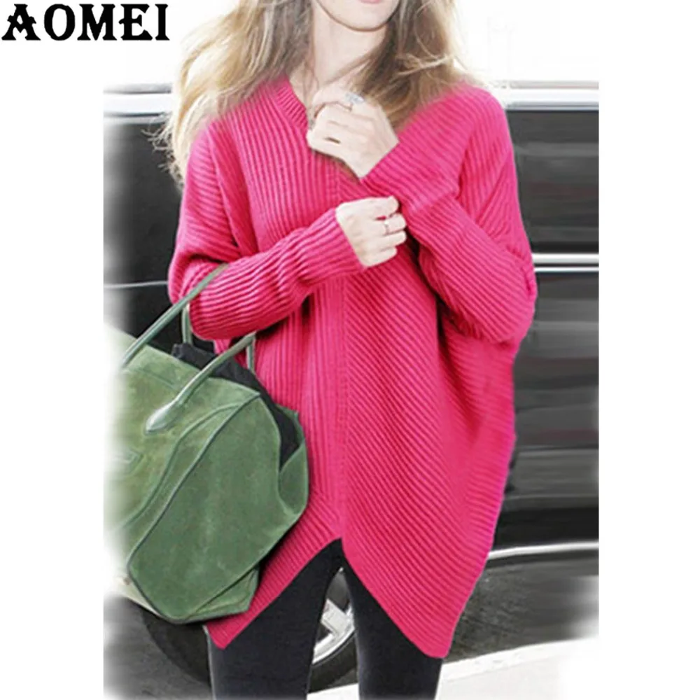 Женский пуловер больших размеров розовый красный черный свитер топы XL XXL 3XL XXXXXL