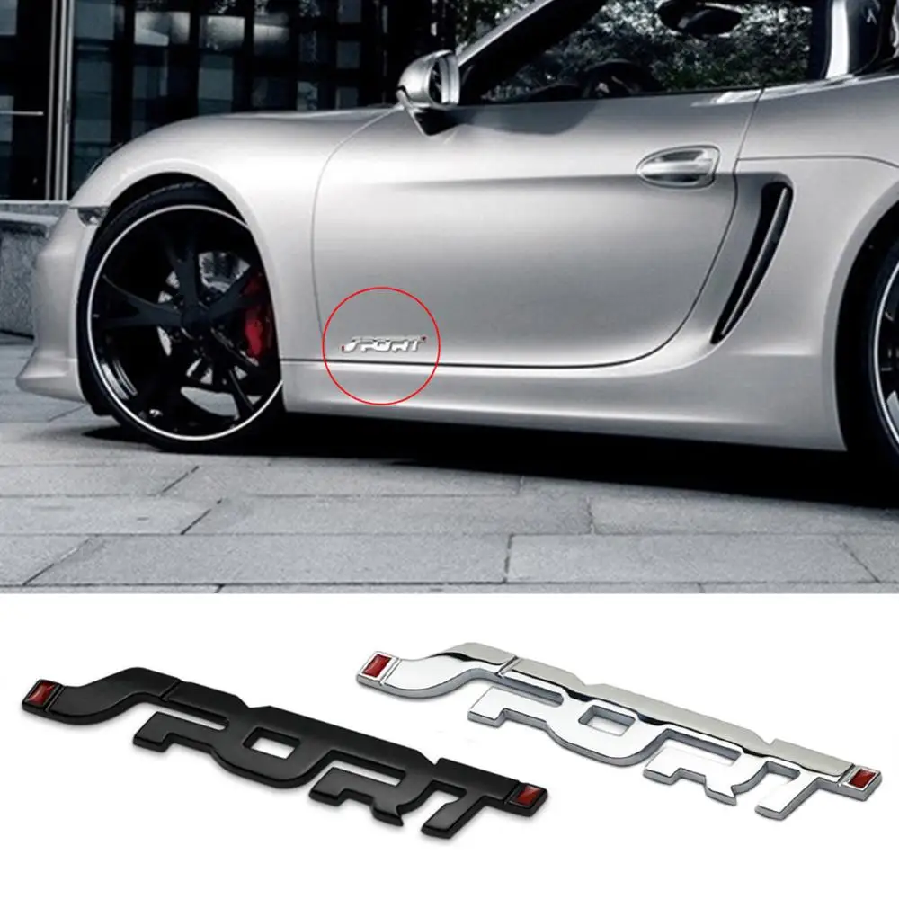 Металлическая 3d эмблема для багажника автомобиля гоночная Спортивная наклейка