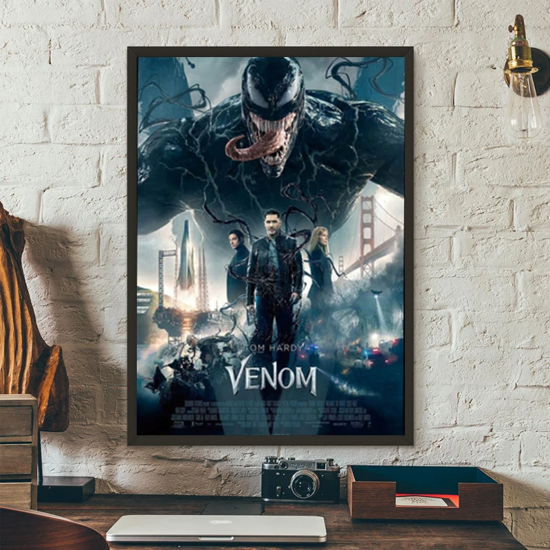 LZN арт Marvel постер печать картина настенный Декор Рисунок Веном фильм герой Том Харди картина для Современные гостиная украшение дома
