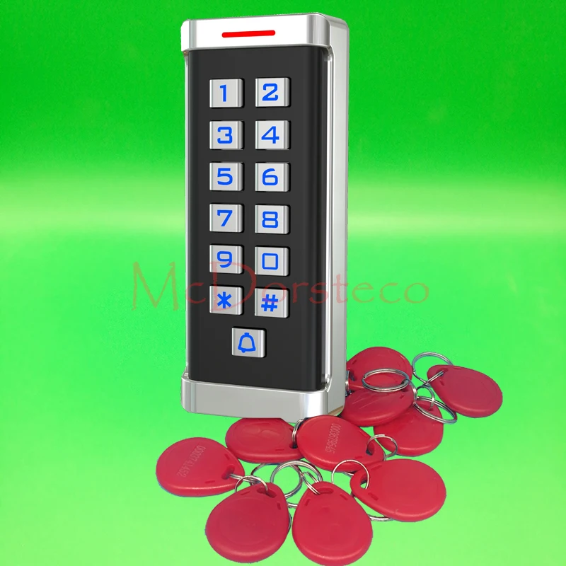 12V 24V водонепроницаемый 125khz БЕСКОНТАКТНЫЙ контроль доступа с картой EM rfid система
