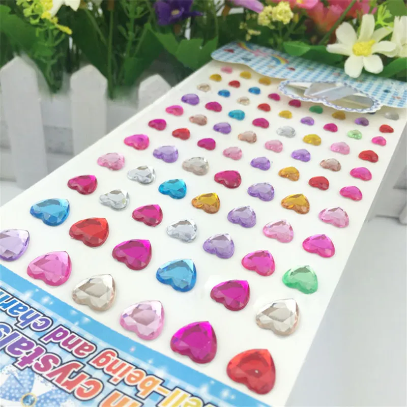 Сердце Мотив Стразы Плоской задней Бусы Наклейка Телефон Автомобиль Ногтей