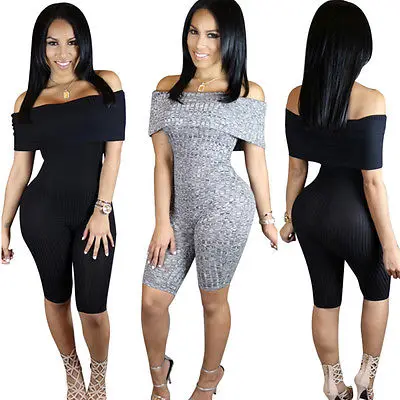 Новинка 2016 года Женская Клубная одежда Летний комбинезон облегающий вечерний