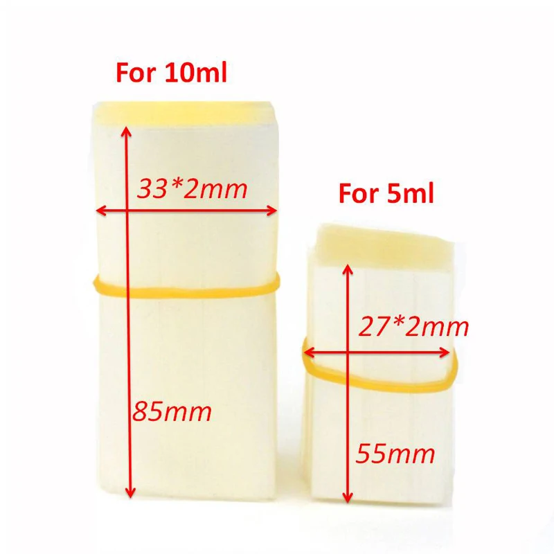 2000 шт./лот Прозрачная ПВХ термоусадочная пленка для бутылок с эфирным маслом 5 мл