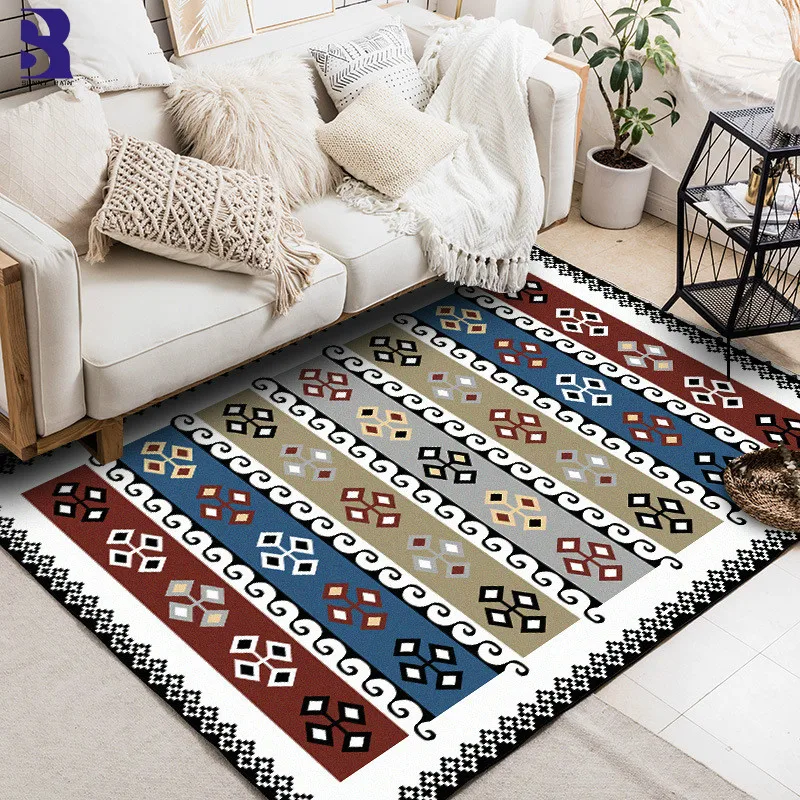 

SunnyRain 1-piece Fleece Geometric Area Rug For Living Room Rugs and Carpets For Kitchen Bed Room Rug Slipping Resistance