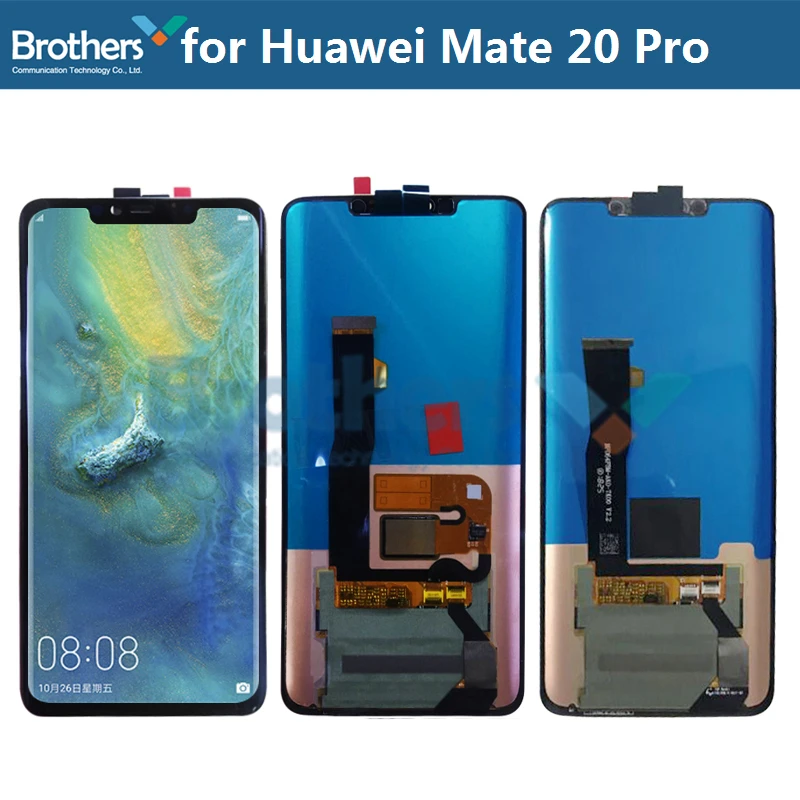 ЖК-экран для huawei mate 20 Pro, ЖК-дисплей для huawei mate 20 Pro, ЖК-сборка с отпечатком пальца для 8G, сенсорный экран, дигитайзер