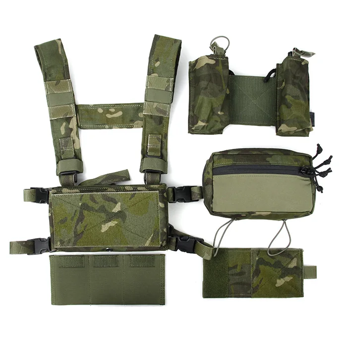 

TMC Cordura Multicam Tropic SS Fight Micro Chest Rig Light Weight Combat Tactical Rig Set(SKU051187)