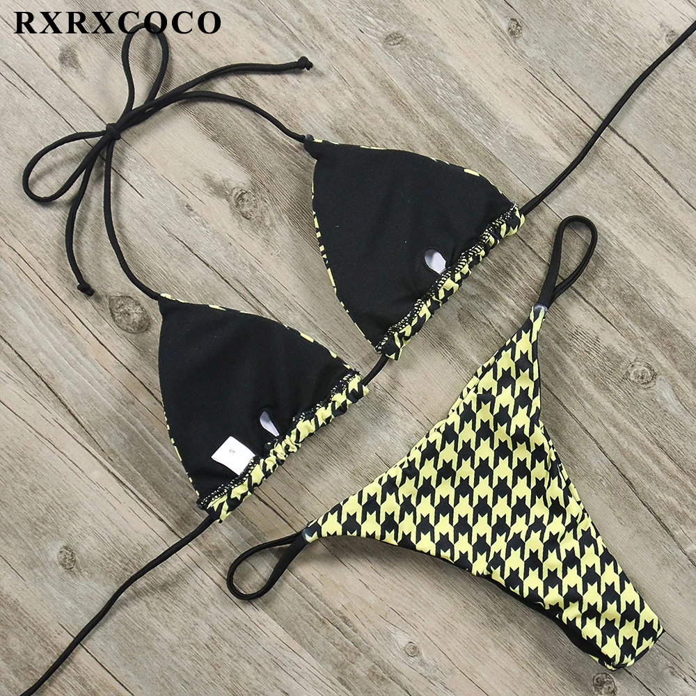 RXRXCOCO, бикини, набор,, горячий купальник, женское бикини, сексуальный пляжный купальник, купальный костюм, пуш-ап, Бразильское бикини, Maillot De Bain
