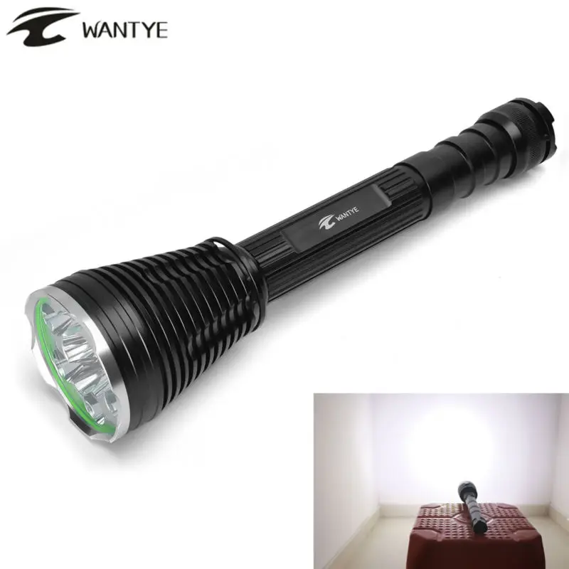 24000 люмен 12 * XML T6 светодиодный полицейский мигающий фонарик 5 режимов Открытый